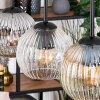 Ripoll hanging light, globe light, pendant light Ecru, black, 3-light sources