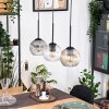 Ripoll hanging light, globe light, pendant light Ecru, black, 3-light sources