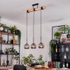 Ripoll hanging light, globe light, pendant light Ecru, black, 3-light sources