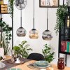 Ripoll hanging light, globe light, pendant light Ecru, black, 3-light sources
