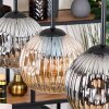 Ripoll hanging light, globe light, pendant light Ecru, black, 3-light sources