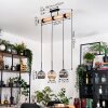 Ripoll hanging light, globe light, pendant light Ecru, black, 3-light sources