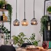 Ripoll hanging light, globe light, pendant light Ecru, black, 3-light sources