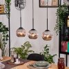 Ripoll hanging light, globe light, pendant light Ecru, black, 3-light sources