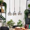 Ripoll hanging light, globe light, pendant light Ecru, black, 3-light sources