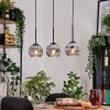 Ripoll hanging light, globe light, pendant light Ecru, black, 3-light sources