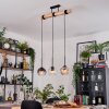 Koyoto hanging light, globe light, pendant light Ecru, black, 3-light sources
