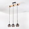 Koyoto hanging light, globe light, pendant light Ecru, black, 3-light sources