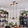 Koyoto hanging light, globe light, pendant light Ecru, black, 3-light sources