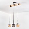 Koyoto hanging light, globe light, pendant light Ecru, black, 3-light sources