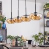 Mertola hanging light, pendant light Amber, 4-light sources