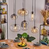 Apedo hanging light, globe light, pendant light Amber, clear, Smoke-coloured, 6-light sources