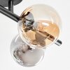 Chehalis ceiling light, globe light Amber, Smoke-coloured, 4-light sources