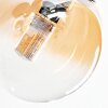 Chehalis ceiling light, globe light Amber, clear, Smoke-coloured, 4-light sources