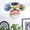 Chehalis ceiling light, globe light gold, black, 3-light sources