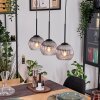 Koyoto hanging light, globe light, pendant light Ecru, black, 3-light sources