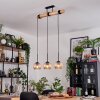 Koyoto hanging light, globe light, pendant light Ecru, black, 3-light sources