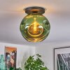 Ripoll ceiling light, globe light green, 1-light source