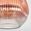 Ripoll ceiling light, globe light clear, coppery, 1-light source