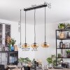 Mertola hanging light, pendant light Amber, 3-light sources