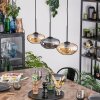 Mertola hanging light, pendant light Amber, Smoke-coloured, 3-light sources