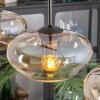 Mertola hanging light, pendant light Amber, clear, 3-light sources