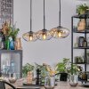 Mertola hanging light, pendant light Amber, clear, 3-light sources