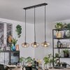 Mertola hanging light, pendant light Amber, clear, 3-light sources