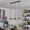 Mertola hanging light, pendant light clear, Smoke-coloured, 3-light sources