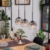 Ripoll hanging light, globe light, pendant light Ecru, black, 3-light sources