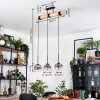 Ripoll hanging light, globe light, pendant light Ecru, black, 3-light sources