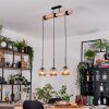 Ripoll hanging light, globe light, pendant light Ecru, black, 3-light sources