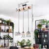 Ripoll hanging light, globe light, pendant light Ecru, black, 3-light sources
