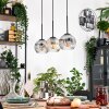 Ripoll hanging light, globe light, pendant light Ecru, black, 3-light sources