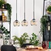 Ripoll hanging light, globe light, pendant light Ecru, black, 3-light sources
