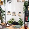 Ripoll hanging light, globe light, pendant light Ecru, black, 3-light sources