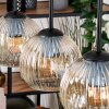 Ripoll hanging light, globe light, pendant light Ecru, black, 3-light sources