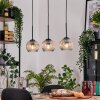 Ripoll hanging light, globe light, pendant light Ecru, black, 3-light sources