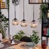 Ripoll hanging light, globe light, pendant light Ecru, black, 3-light sources
