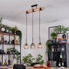 Ripoll hanging light, globe light, pendant light Ecru, black, 3-light sources
