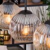 Ripoll hanging light, globe light, pendant light Ecru, black, 3-light sources