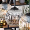 Ripoll hanging light, globe light, pendant light Ecru, black, 3-light sources