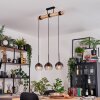 Koyoto hanging light, globe light, pendant light Ecru, black, 3-light sources