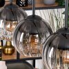 Koyoto hanging light, globe light, pendant light Ecru, black, 3-light sources