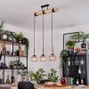 Koyoto hanging light, globe light, pendant light Ecru, black, 3-light sources