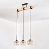 Koyoto hanging light, globe light, pendant light Ecru, black, 3-light sources