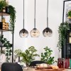 Koyoto hanging light, globe light, pendant light Ecru, black, 3-light sources