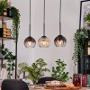 Koyoto hanging light, globe light, pendant light Ecru, black, 3-light sources