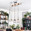 Koyoto hanging light, globe light, pendant light Ecru, black, 3-light sources