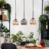 Koyoto hanging light, globe light, pendant light Ecru, black, 3-light sources